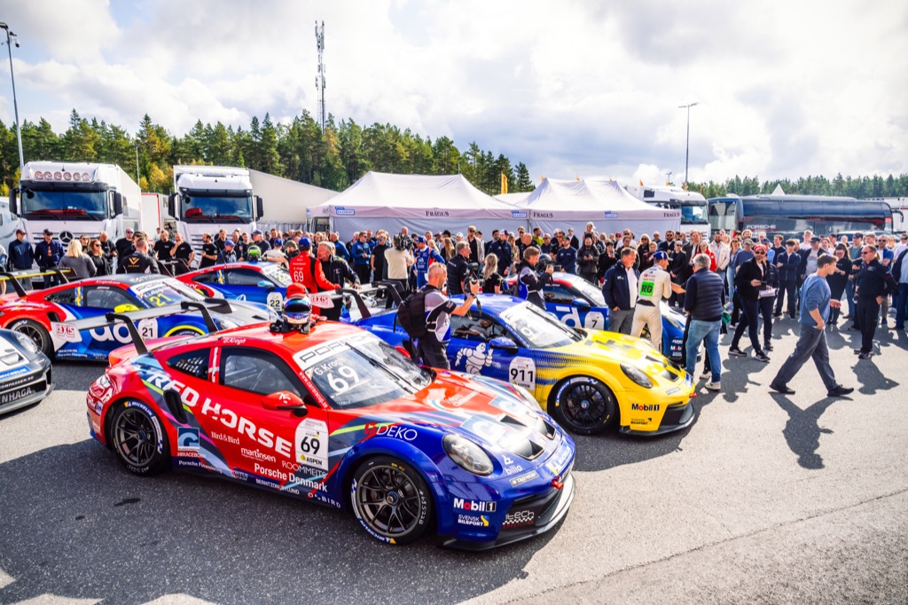 Gustav Krogh tilbage på Carrera Cup-podiet i Norge.
(Foto: Porsche Carrera Cup Scandinavia)